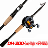 Fishing Rod Combo 1.5-2.4M Lure Fishing Rod and 7.2:1 High Speed Gear RatioMax 8kg Baitcasting Reel Fishing Tackle Pesca