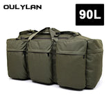 Outdoor 90L Men Tactical Luggage Bag Super Capacity Mountaineering Bags Waterproof Men Backpack Travel Camping Tent Bag