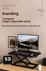 Standing Up and Down Desk Stand Computer Office Workstation Monitor Stand Laptop Stand Foldable and Elevated  Home Office Desk