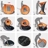 A camping tent, family travel tent that can accommodate 3-4 people, portable outdoor rainproof tent, perfect for camping hiking