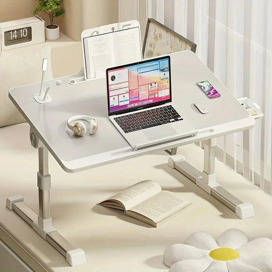 Computer Desk Bed Top Desk Adjustable Folding Simple Home Bedroom Sitting Floor Bay Window Laptop Office Small Desk Board