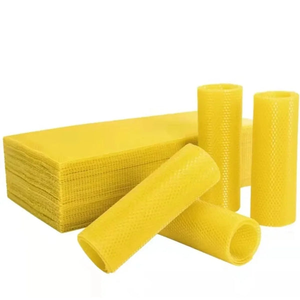 30pcs Bee Wax Foundations Beekeeping Bee Base Honeycomb Pieces Beeswax Foundation Bee Hive Wax Frames Honeycomb Sheet