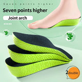 1Pair Height Increase Insoles Shoes Flat Feet Arch Support Orthopedic Insoles Sneakers Heel Lift Half Shoe Pads Height Boosters
