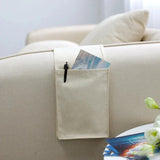 Cotton Linen Bedside  Bag Organizer Bed Desk Sofa TV Control Hanging Holder Pockets