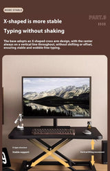 Standing Up and Down Desk Stand Computer Office Workstation Monitor Stand Laptop Stand Foldable and Elevated  Home Office Desk