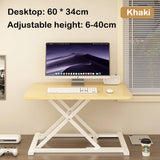Standing Up and Down Desk Stand Computer Office Workstation Monitor Stand Laptop Stand Foldable and Elevated  Home Office Desk