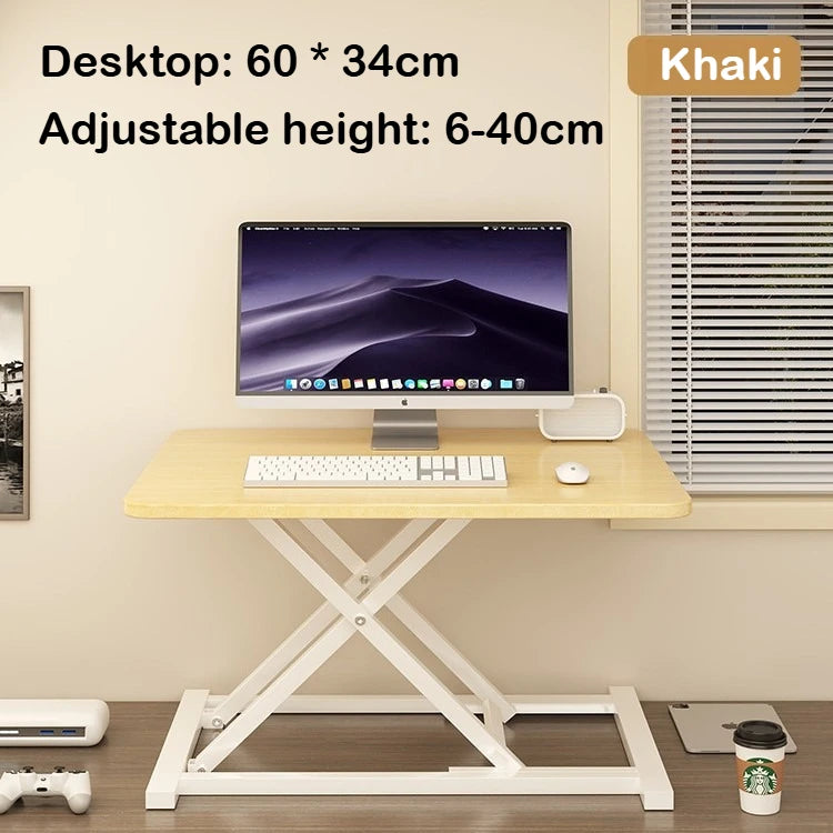 Standing Up and Down Desk Stand Computer Office Workstation Monitor Stand Laptop Stand Foldable and Elevated  Home Office Desk