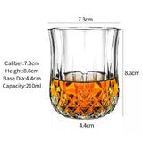 Whiskey Glasses,Engraved Whiskey Glass,Old Fashioned Whiskey Glasses,Classical Scotch Glasses,Perfect Gift for Scotch Lovers
