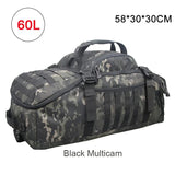 40L 60L 80L Sport Travel Bag Molle Tactical Backpack Gym Fitness Bag Large Duffle Bags for Camping Hunting Fishing
