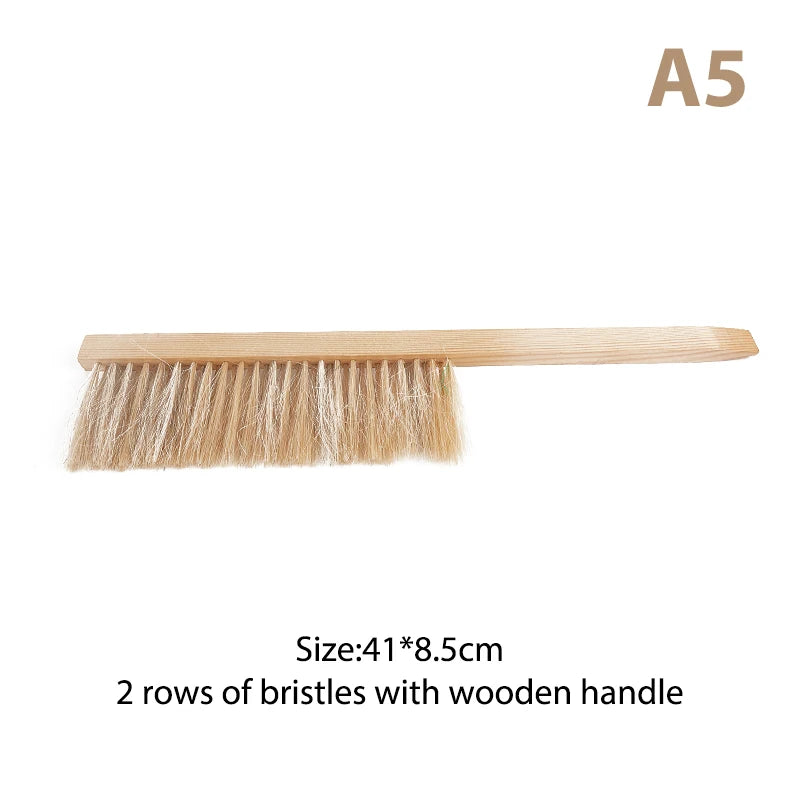 Beekeeping Tools Wood Honey Brush Wasp bee Sweep Beekeeping Equipment Horse Tail Hair New Bee Brush