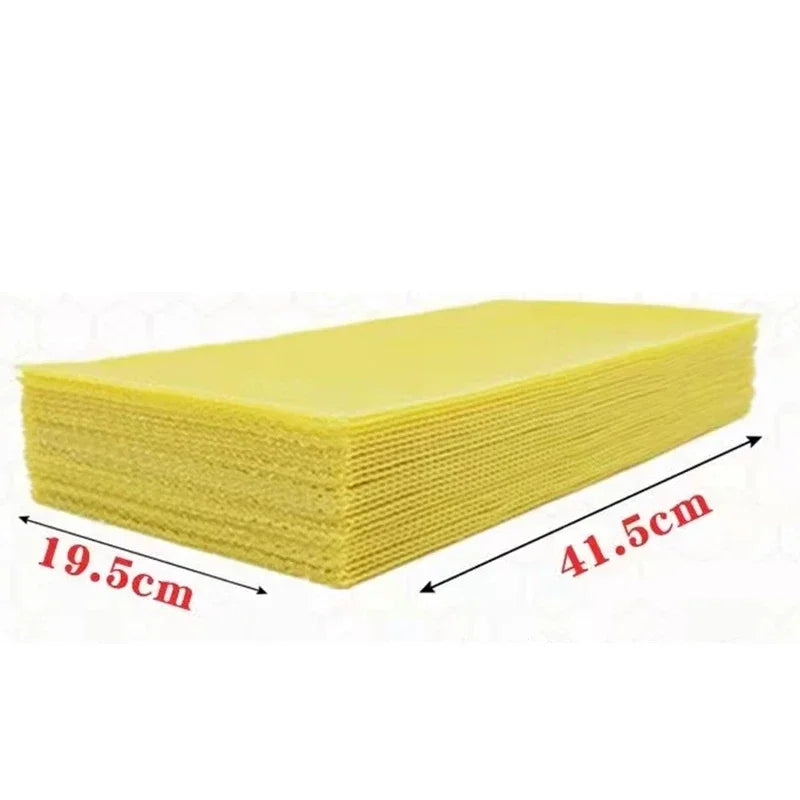 30pcs Bee Wax Foundations Beekeeping Bee Base Honeycomb Pieces Beeswax Foundation Bee Hive Wax Frames Honeycomb Sheet