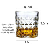 Whiskey Glasses,Engraved Whiskey Glass,Old Fashioned Whiskey Glasses,Classical Scotch Glasses,Perfect Gift for Scotch Lovers