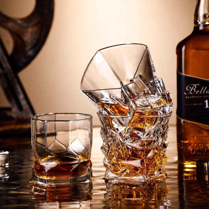 Whiskey Glasses,Engraved Whiskey Glass,Old Fashioned Whiskey Glasses,Classical Scotch Glasses,Perfect Gift for Scotch Lovers
