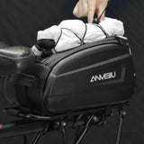 Waterproof Bicycle Saddle Bag 6L Large Capacity Bike Tail Trunk Bag Rear Seat Bags Road Mountain Luggage Carrier Bike Cargo Rack
