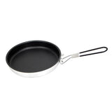 Non Stick Frying Pans Portable Alloy Non Stick Skillet With Foldable Handle 24cm Camping Coated Pan Camp Cookware For Hiking