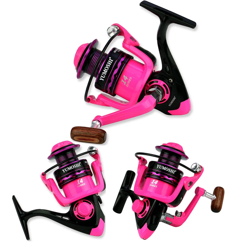 Trout Pesca Fishing Rod and Reel Combo 1.5m1.8m 2.1m 2.4m Carbon Fibe Lure Rods and 5.2:1 Spinning Wheel 7.2:1 Baitcasting Reels