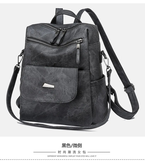 High Quality Women Leather Backpacks Female Shoulder Bag Sac à dos Travel Ladies Bagpack Mochilas School Bags For Girls bolsa 가방