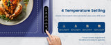 Roll up food heating pad - Level 4 temperature fast heating silicone hot plate, lifting feet to protect the dining table