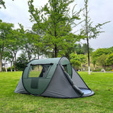 A camping tent, family travel tent that can accommodate 3-4 people, portable outdoor rainproof tent, perfect for camping hiking