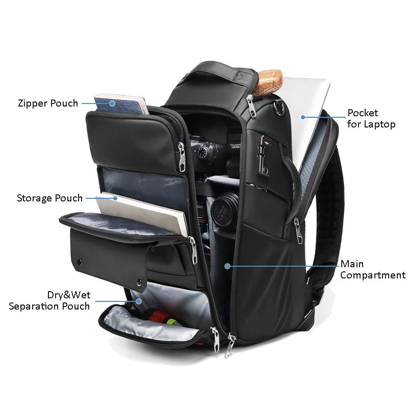 Travel Outdoor Camera Backpack Professional Photography Tripod Camera Bag 16 inches Laptop Backpack Drone Backpack