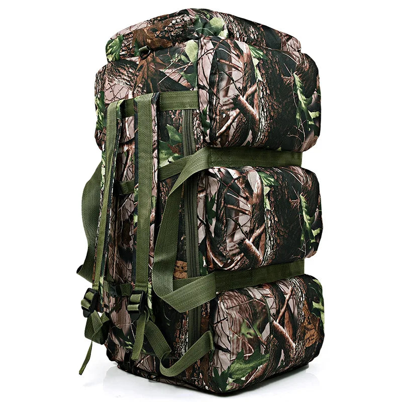 Outdoor 90L Men Tactical Luggage Bag Super Capacity Mountaineering Bags Waterproof Men Backpack Travel Camping Tent Bag
