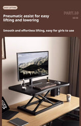 Standing Up and Down Desk Stand Computer Office Workstation Monitor Stand Laptop Stand Foldable and Elevated  Home Office Desk