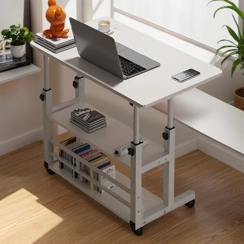 Bedside Table Liftable Computer Desk Minimalist Movable Computer Desk Portable Multi-functional Small Home Office Furniture