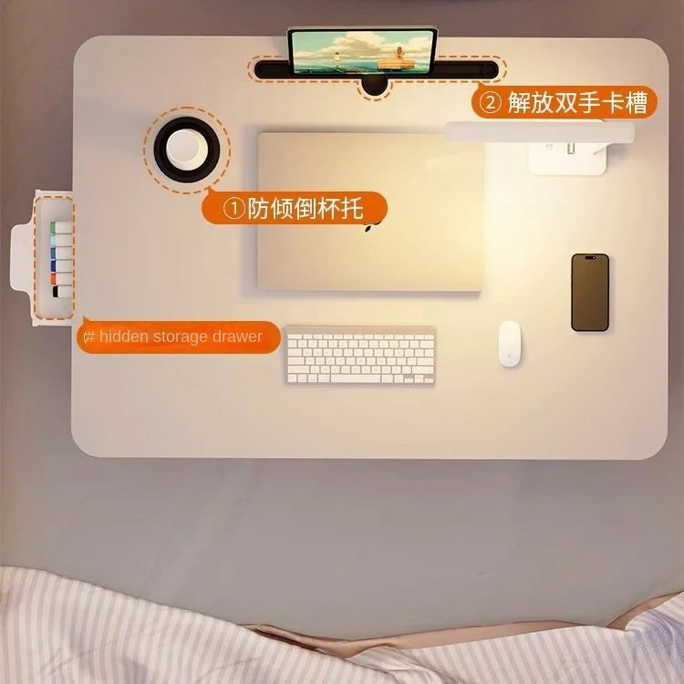 Computer Foldable Desk, Bed Small Table, Dormitory Student, Upper and Lower Bed Study Desk, Bede Stool, Notebook Stand