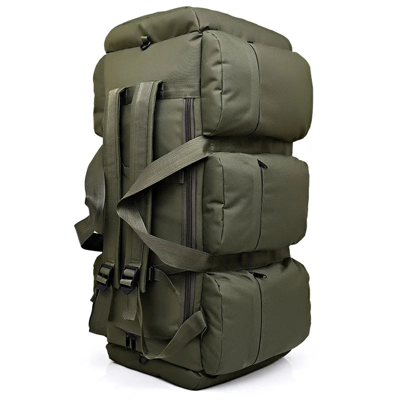 Outdoor 90L Men Tactical Luggage Bag Super Capacity Mountaineering Bags Waterproof Men Backpack Travel Camping Tent Bag
