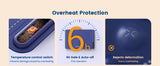 Roll up food heating pad - Level 4 temperature fast heating silicone hot plate, lifting feet to protect the dining table