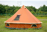 6-10Persons Glaming Luxury Mongolia Yurt Family Travel Hiking Antistorm Outdoor Camping Castle Tent Silver Coated UV Function