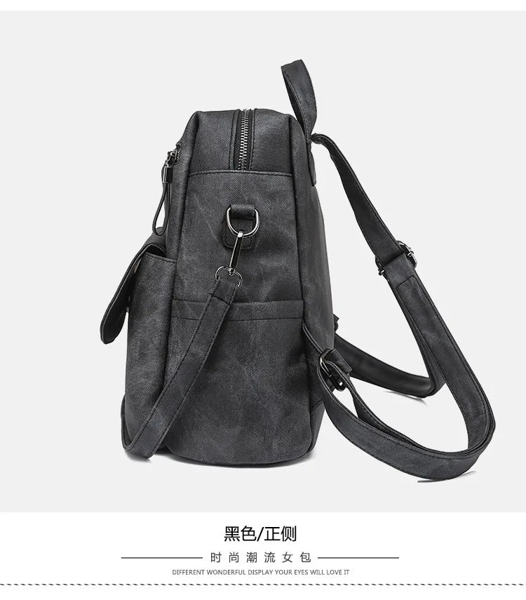 High Quality Women Leather Backpacks Female Shoulder Bag Sac à dos Travel Ladies Bagpack Mochilas School Bags For Girls bolsa 가방