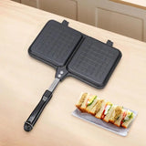 Double Sided Frying Pan Sandwich Maker Pan Non Stick Barbecue Plate Heat-resistant Flipgrill Pan Toastie Waffle Pancake Maker