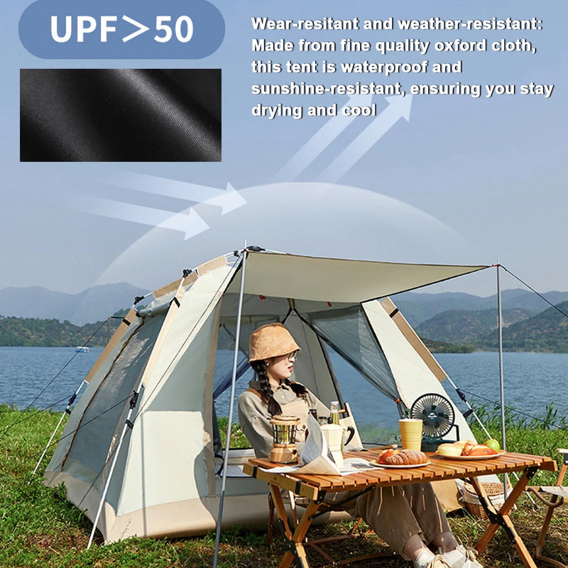 Outdoor Self-driving Travel Camping Tent Automatic Quick-opening Tent Rainproof Sunshine-proof Tent Fishing Sunshine Shelter