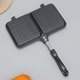 Double Sided Frying Pan Sandwich Maker Pan Non Stick Barbecue Plate Heat-resistant Flipgrill Pan Toastie Waffle Pancake Maker