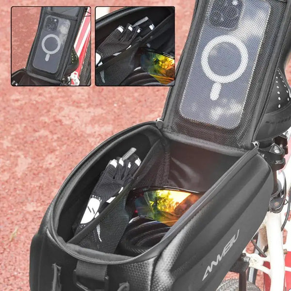 Waterproof Bicycle Saddle Bag 6L Large Capacity Bike Tail Trunk Bag Rear Seat Bags Road Mountain Luggage Carrier Bike Cargo Rack