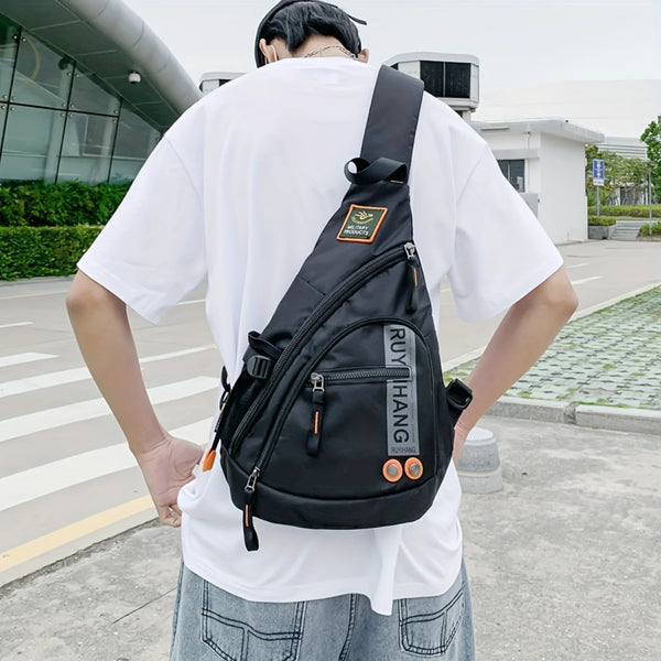 Men's Outdoor Sports Chest Bag with Large Capacity for Travel and Fishing