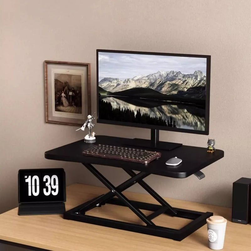 Standing Up and Down Desk Stand Computer Office Workstation Monitor Stand Laptop Stand Foldable and Elevated  Home Office Desk
