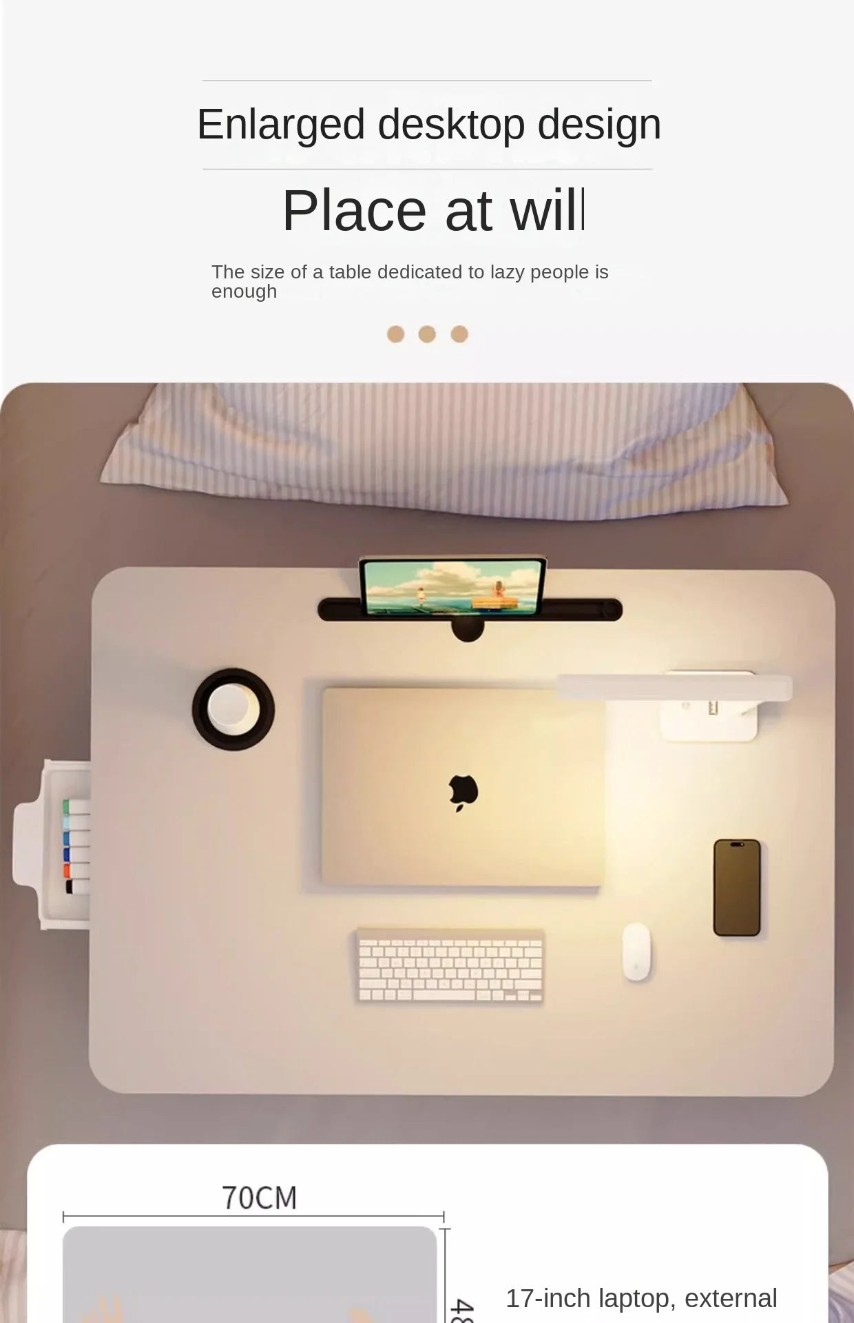 Computer Foldable Desk, Bed Small Table, Dormitory Student, Upper and Lower Bed Study Desk, Bede Stool, Notebook Stand