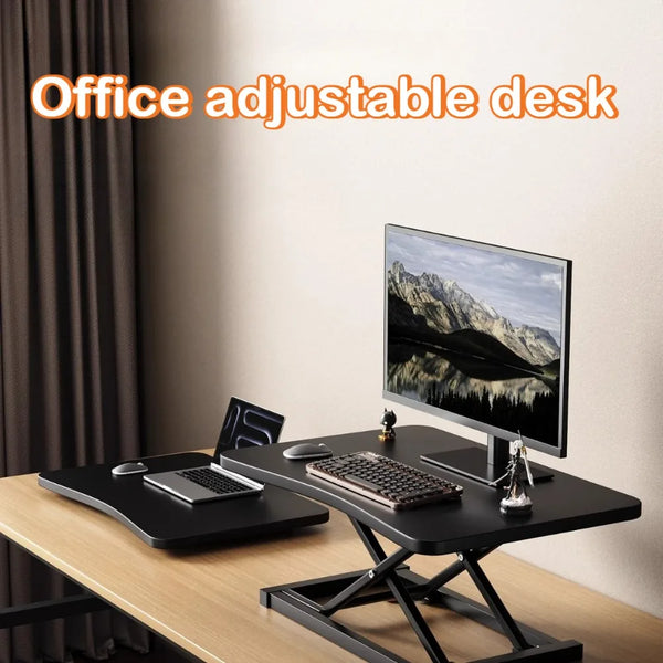 Standing Up and Down Desk Stand Computer Office Workstation Monitor Stand Laptop Stand Foldable and Elevated  Home Office Desk