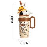 New Crayon Shin-chan Cute Cartoon Sakurada Nene Vacuum Cup Kawaii High-Capacity Water Cup Lovely Periphery Home Decor Gifts