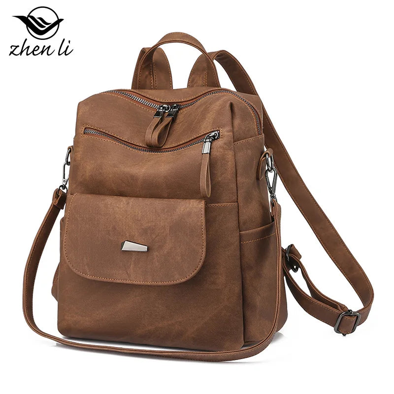 High Quality Women Leather Backpacks Female Shoulder Bag Sac à dos Travel Ladies Bagpack Mochilas School Bags For Girls bolsa 가방