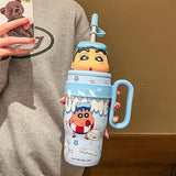 New Crayon Shin-chan Cute Cartoon Sakurada Nene Vacuum Cup Kawaii High-Capacity Water Cup Lovely Periphery Home Decor Gifts