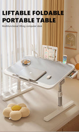 Computer Desk Bed Top Desk Adjustable Folding Simple Home Bedroom Sitting Floor Bay Window Laptop Office Small Desk Board