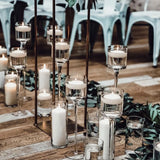 3PCS/Set Glass Candle Holders Candlestick for Wedding Table Center Stander Elegant Centerpieces Home Wedding Decor Accessories