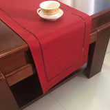 Farmhouse Table Runner - Elegant Linen - Decorative Dining Wedding Party Holiday Decor - Stylish Chic Touch Table Settings
