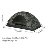 Ultralight Camping Tent Single Layer Portable Tent Anti-UV Coating UPF 30+ for Outdoor Beach Fishing