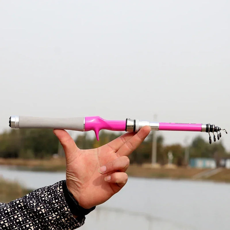 Trout Pesca Fishing Rod and Reel Combo 1.5m1.8m 2.1m 2.4m Carbon Fibe Lure Rods and 5.2:1 Spinning Wheel 7.2:1 Baitcasting Reels