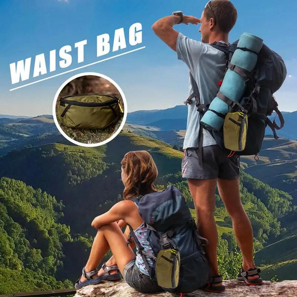 Outdoor Waist Bag Adjustable Hiking Bag with Strap Portable Mountaineering Running waist bag cycling Backpack for camping hiking
