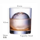 1PCS Whiskey Glass, Old Fashioned Rocks Glasses Tumblers, Glassware for Cocktail Scotch, Bourbon, Gin, Voldka, Brandy